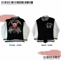 Hakos Baelz PSYCHO SAIKOU baseball jacket - Thumbnail 3