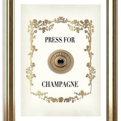 Press for champagne art print
