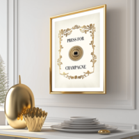 Press for Champagne Art Print - Thumbnail 3