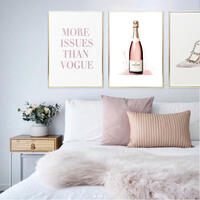 Pink Champagne Art Print - Thumbnail 1