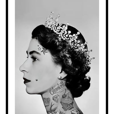 Punk queen art print