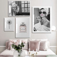 Audrey Hepburn, Pink Lipstick Art Print - Thumbnail 2