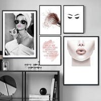 Audrey Hepburn, Pink Lipstick Art Print - Thumbnail 5