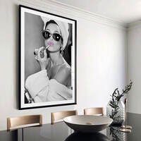 Audrey Hepburn, Pink Lipstick Art Print - Thumbnail 6