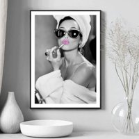 Audrey Hepburn, Pink Lipstick Art Print - Thumbnail 9