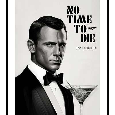 James bond - no time to die art print