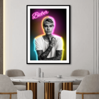 Neon Bieber Art Print - Thumbnail 2