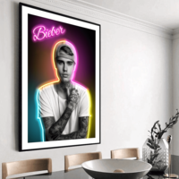 Neon Bieber Art Print - Thumbnail 3