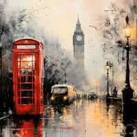 London Street Cross Stitch Pattern - Thumbnail 2