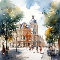 Montpellier Cross Stitch Pattern - Thumbnail 2