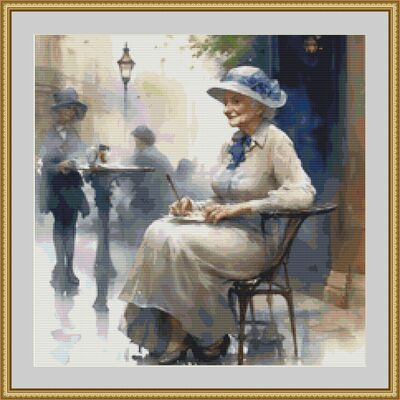 Relaxing cross stitch pattern