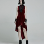  WOMEN RED GOTHIC SEXY RETRO DRESS-4