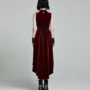  WOMEN RED GOTHIC SEXY RETRO DRESS-1