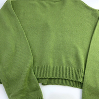 AVAOCADO KNIT CROP CARDIGAN - Thumbnail 3