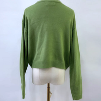 AVAOCADO KNIT CROP CARDIGAN - Thumbnail 6