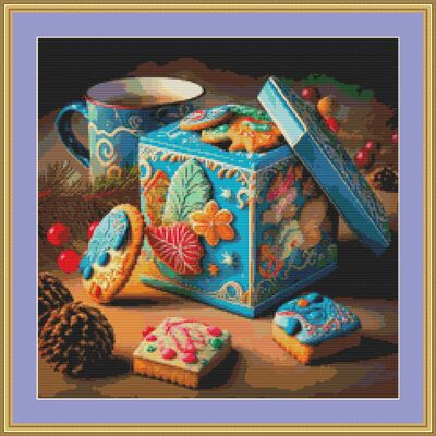 Christmas cookies iii cross stitch pattern - Thumbnail 5