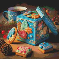 Christmas Cookies III Cross Stitch Pattern - Thumbnail 1