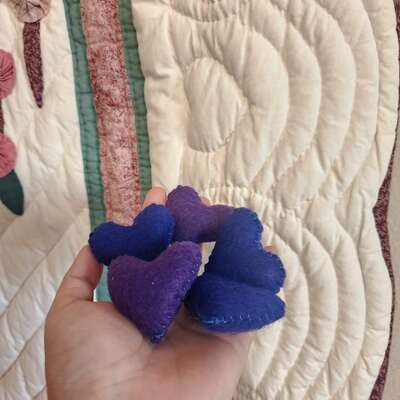 Felt hearts 