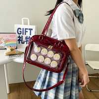 Portable crossbody bag patent leather soft girl bag - Thumbnail 3