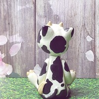 Mad Cow Robot Resin Art Toy Figure - Thumbnail 2
