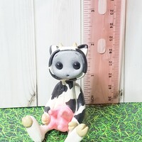 Mad Cow Robot Resin Art Toy Figure - Thumbnail 6