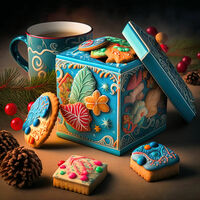 Christmas Cookies III Cross Stitch Pattern - Thumbnail 2