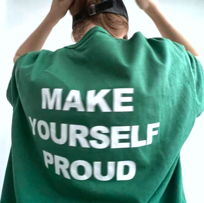 Free Shipping-MAKE YOURSELF PROUD TEE