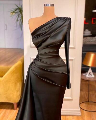 New Arrival Sexy One Shoulder Prom Evening Dress