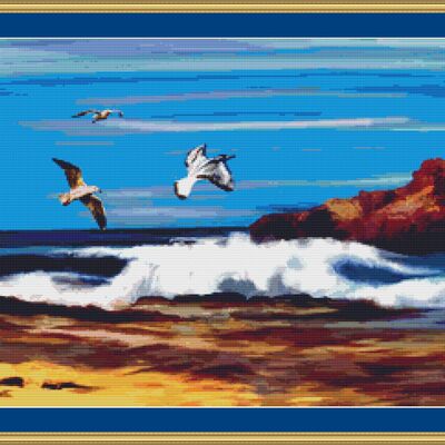 The ocean cross stitch pattern