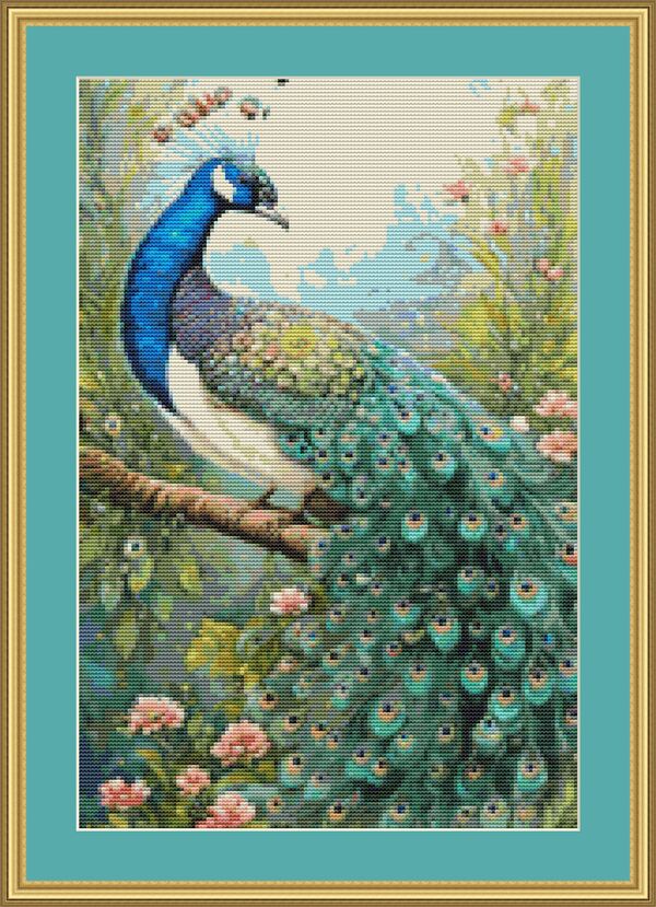 Peacock Cross Stitch Pattern
