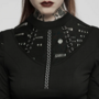  WOMEN BLACK GOTH LONG SLEEVE DAILY WEAR DRESS-1