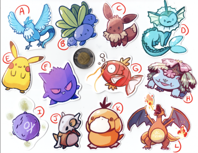 Stickers - Poke monsters