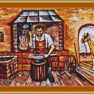 The forge cross stitch pattern