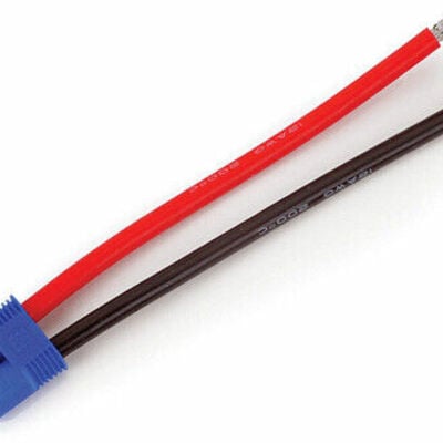 E-flite eflaec304 ec3 male connector & extension w/4" 13ga wire