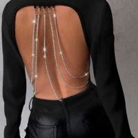 Solid Color Temperament Elegant Women'S Long Sleeved Top - Thumbnail 1