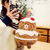 Teddy Bear Cake Plush Toy - Thumbnail 2