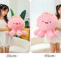 Pink Octopus Plush Toy - Thumbnail 5
