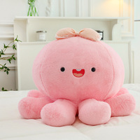 Pink Octopus Plush Toy - Thumbnail 6