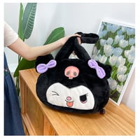 Cute Cartoon Kuromi Shoulder Bag Plush Bag - Thumbnail 2