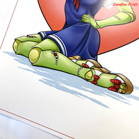 Zombae MonsterGirl Pinup Print - Thumbnail 3