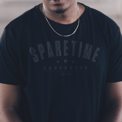 Sparetime superstar shirt (grey)