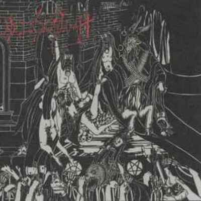 In league with satan/necrovomit"  necroalkoholik abominations with satan"  cd - Thumbnail 1