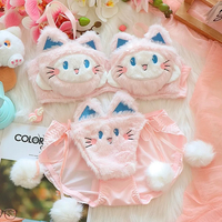 Lucky Cat Plush Lingerie Set - Thumbnail 2