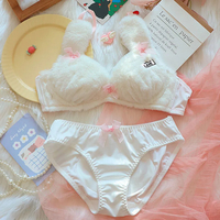 Cute Cat Paw Love Plush Lingerie Set - Thumbnail 2