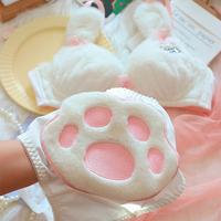 Cute Cat Paw Love Plush Lingerie Set - Thumbnail 1