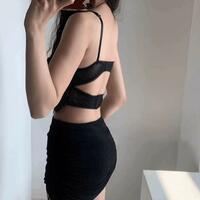 Sexy eyelash lace hollow design camisole - Thumbnail 8