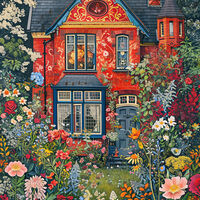 Stunning Garden Cross Stitch Pattern - Thumbnail 2