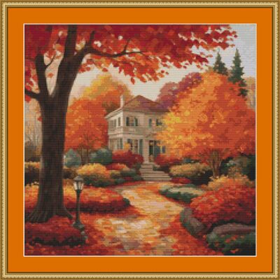 Autumn beauty cross stitch pattern - Thumbnail 4