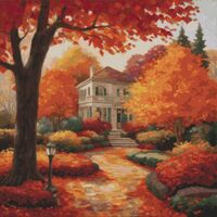 Autumn Beauty Cross Stitch Pattern - Thumbnail 1