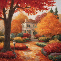 Autumn Beauty Cross Stitch Pattern - Thumbnail 2